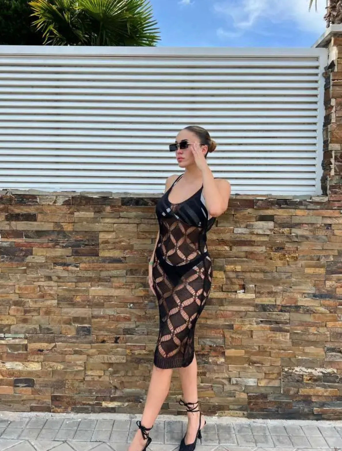 VESTIDO NAYLON ROMBOS