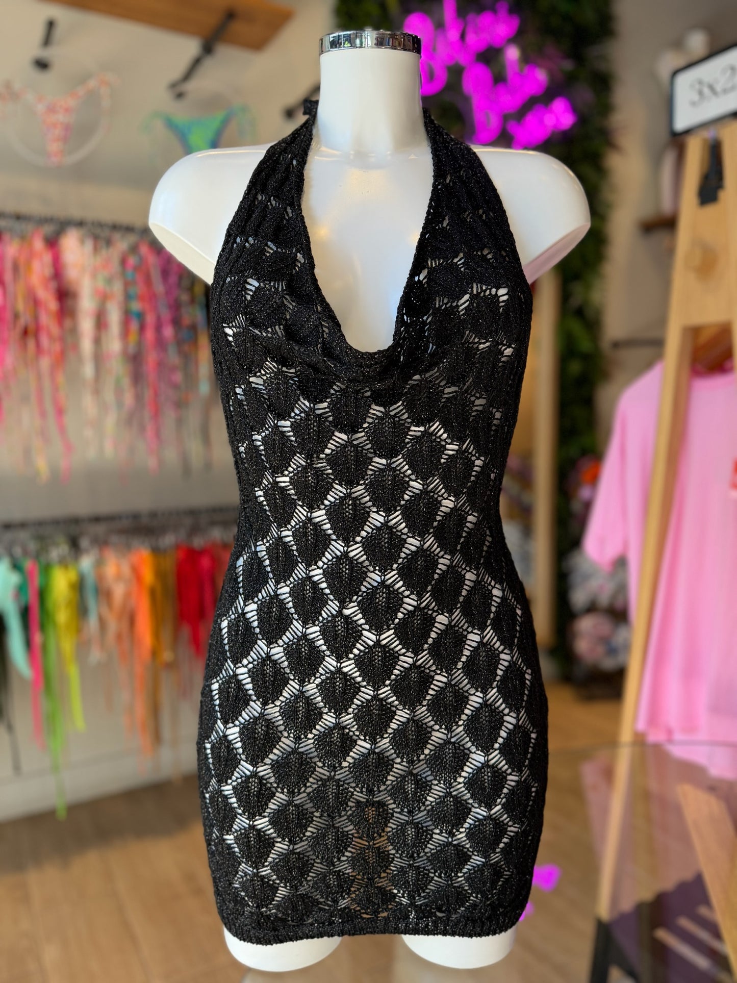 VESTIDO LUREX JENNIFER ROMBOS