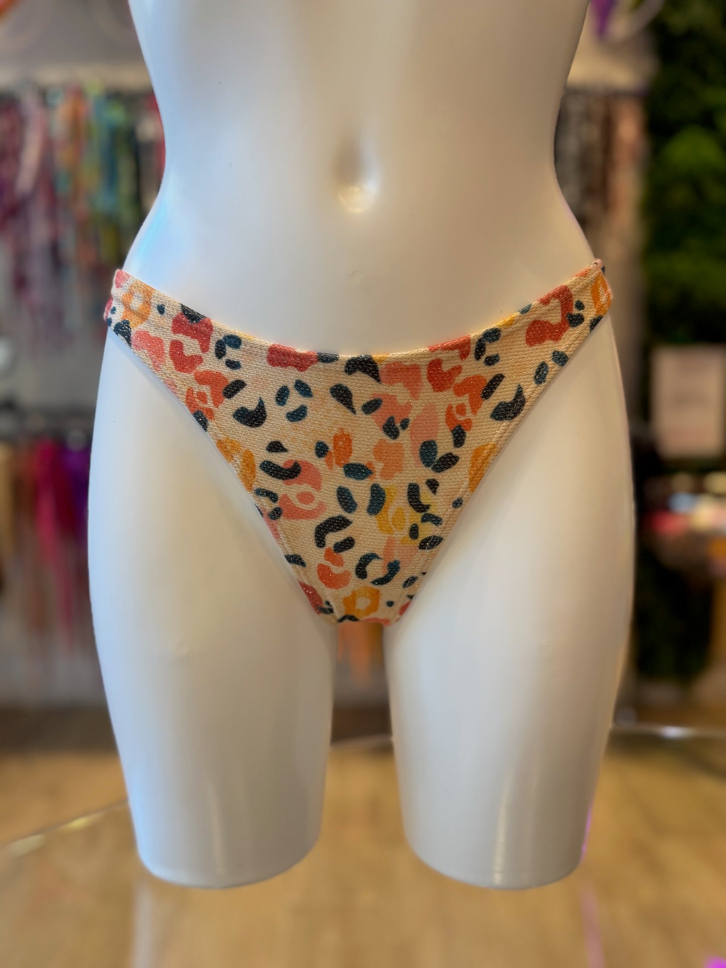 TANGA ASA DELTA LUREX LEOPARDO NUDE