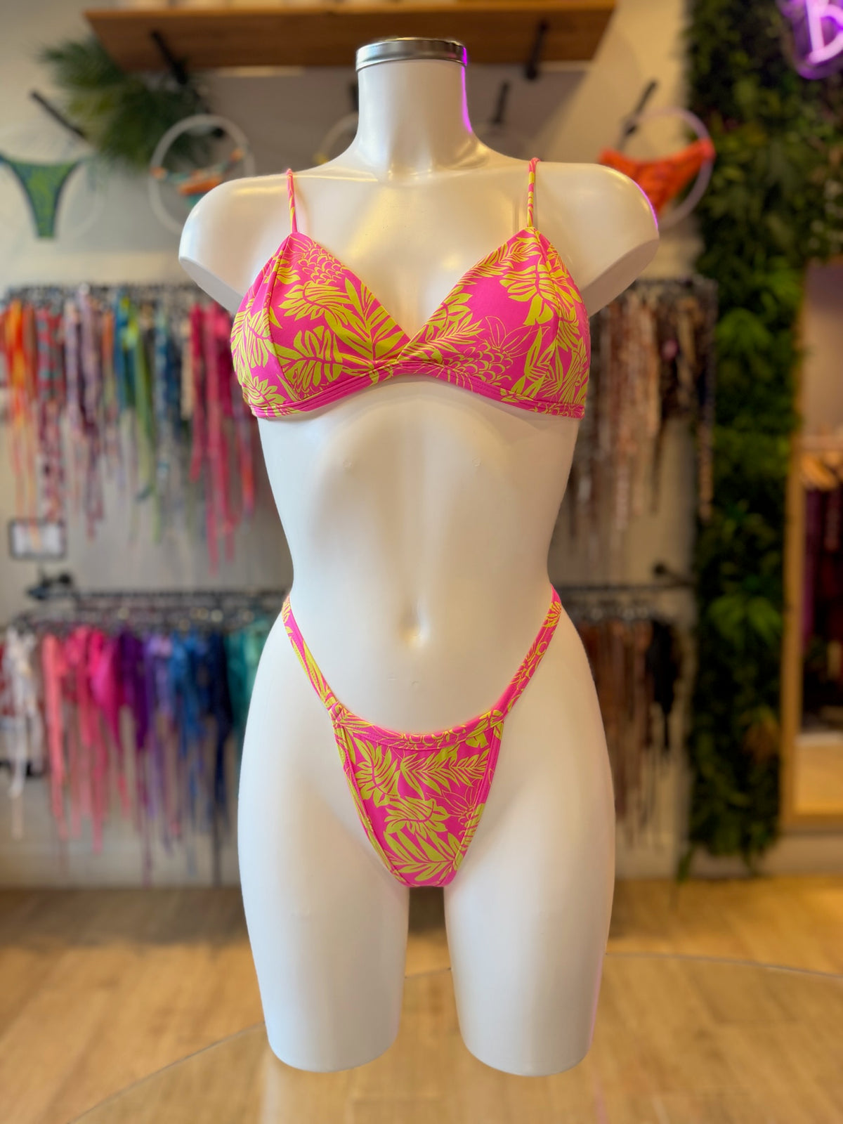 TRIÁNGULO FIJO SELVA ROSA-AMARILLO