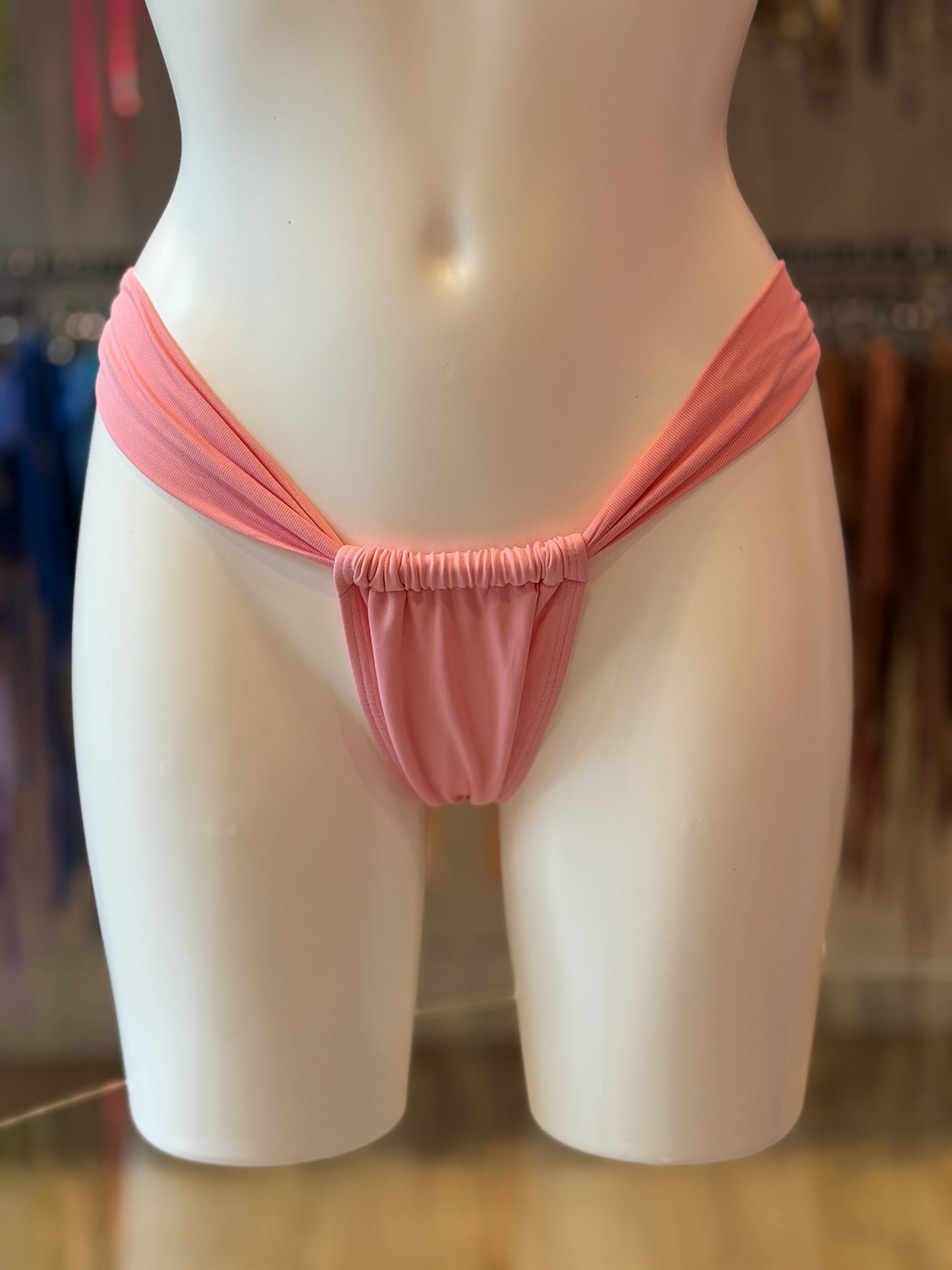 TANGA CORTINA BÁSICO ROSA TALCO