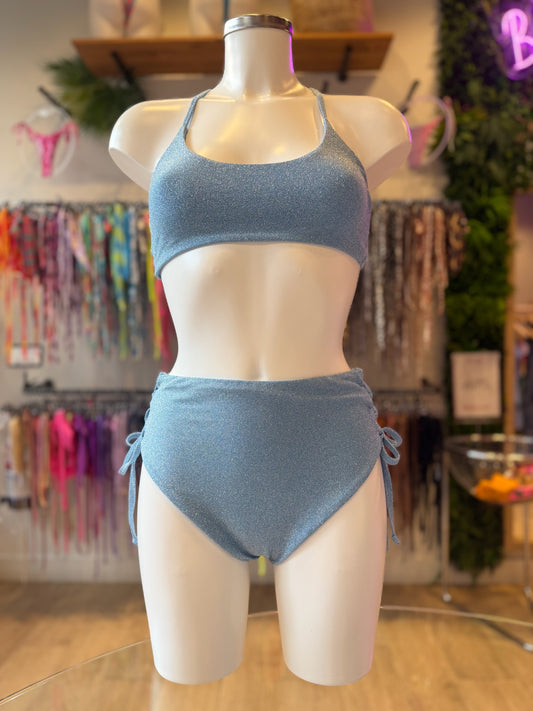 TOP PLANO LUREX CIELO