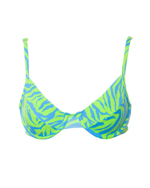 TOP ARO REGULABLE ZEBRA VERDE-AZUL
