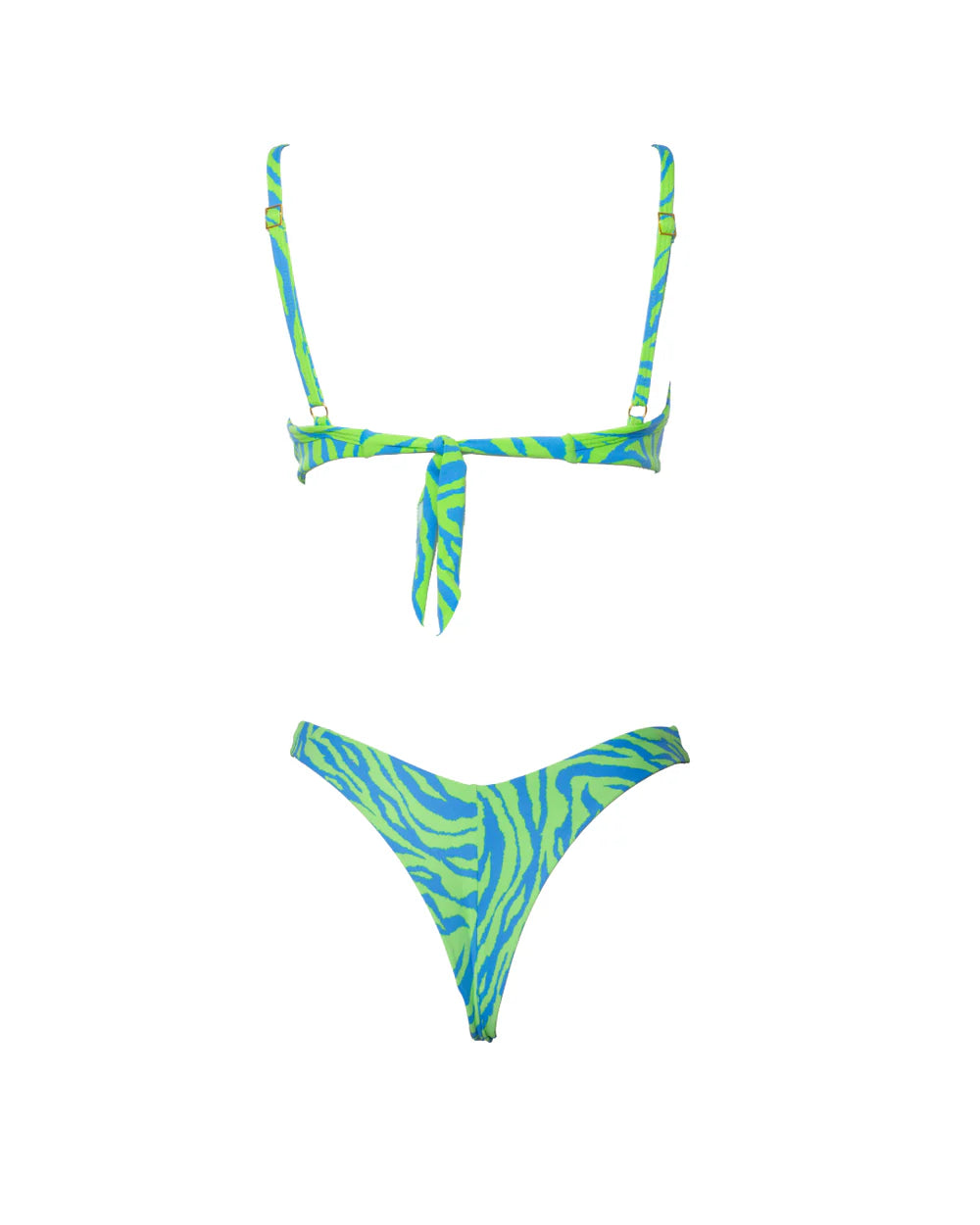 TOP ARO REGULABLE ZEBRA VERDE-AZUL