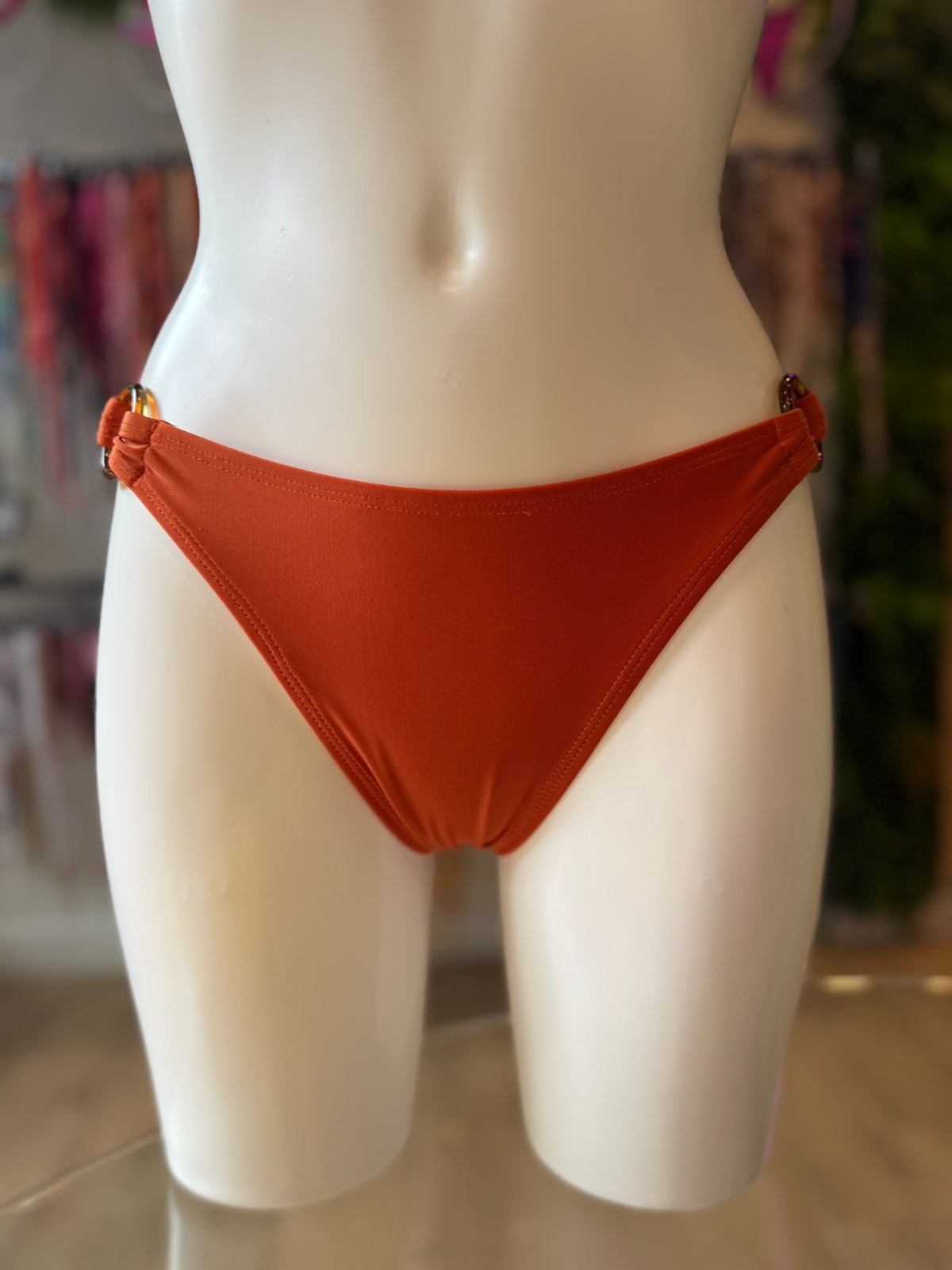BRASILEÑA ARGOLLAS SEDA NARANJA