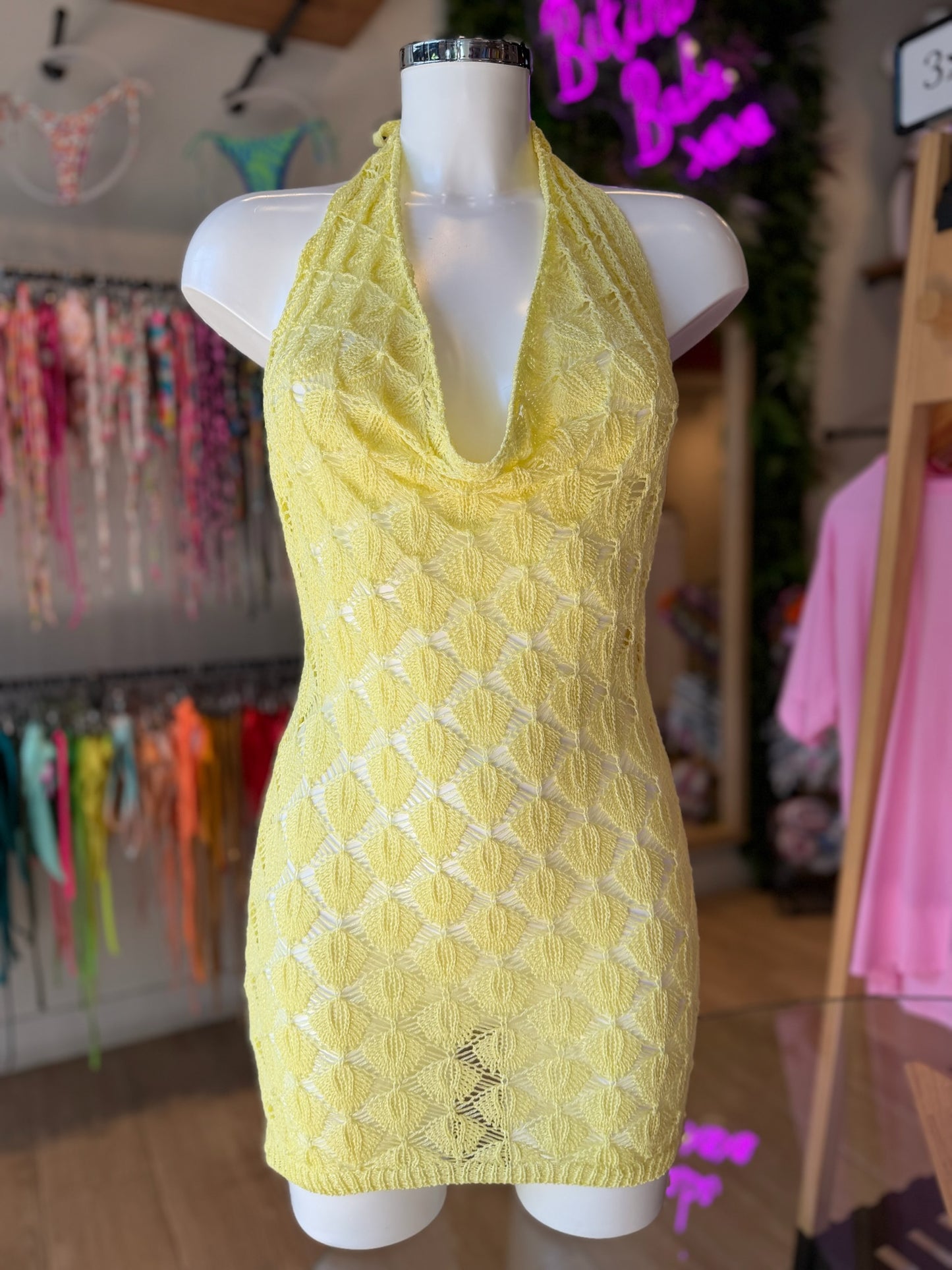 VESTIDO LUREX JENNIFER ROMBOS