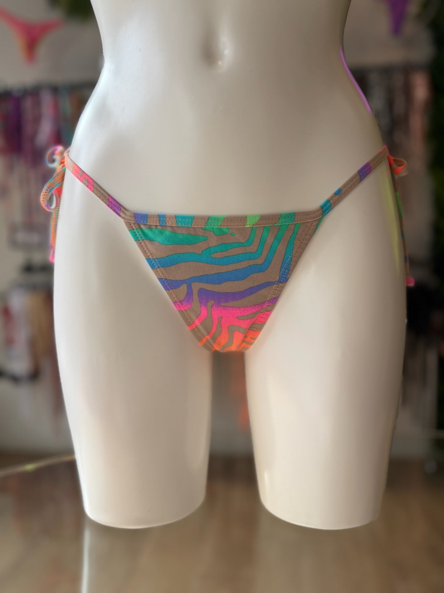 TANGA RIPPLE ZEBRA NUDE-COLORES