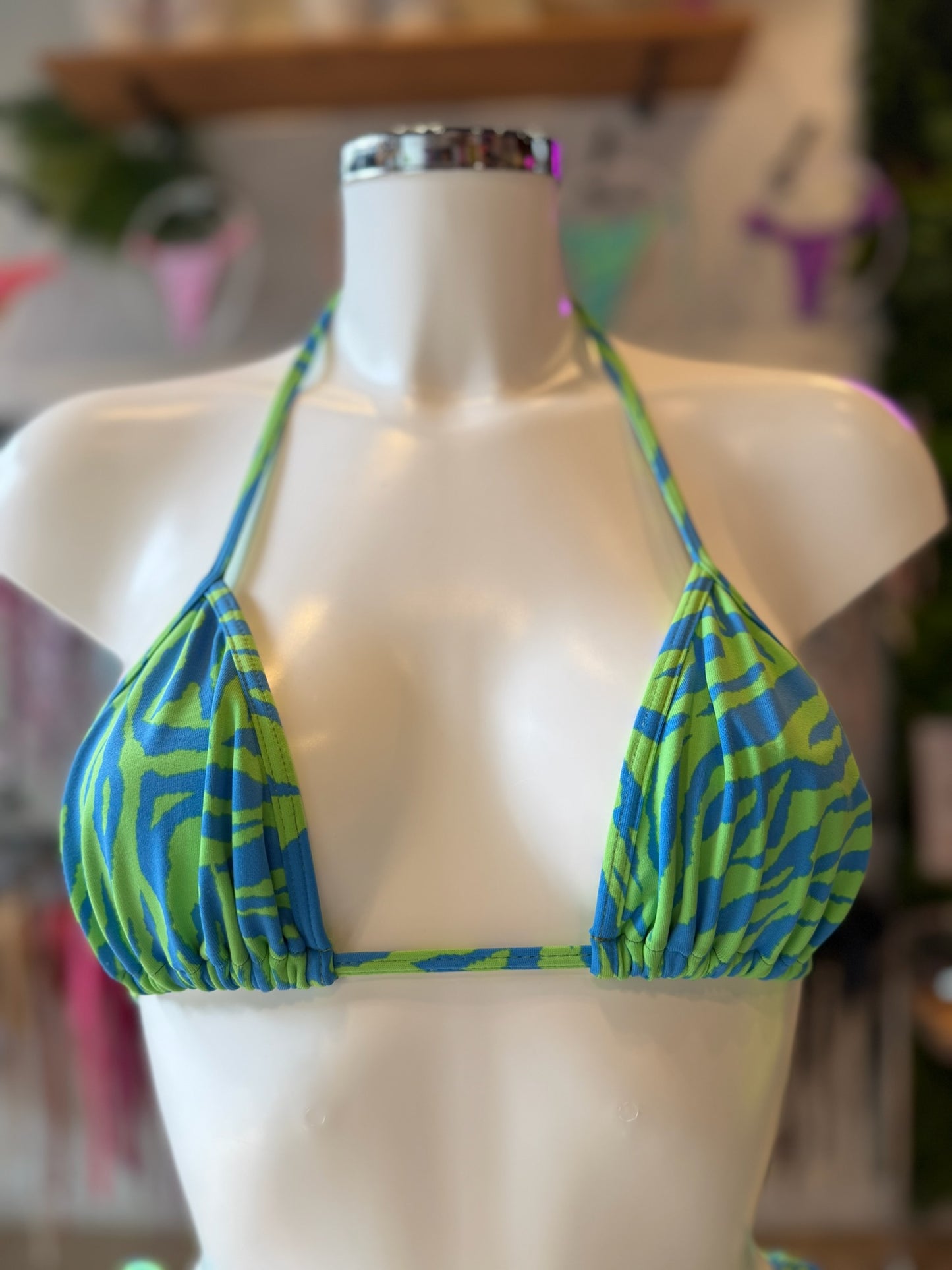 TRIANGULO CORTINA ZEBRA VERDE-AZUL
