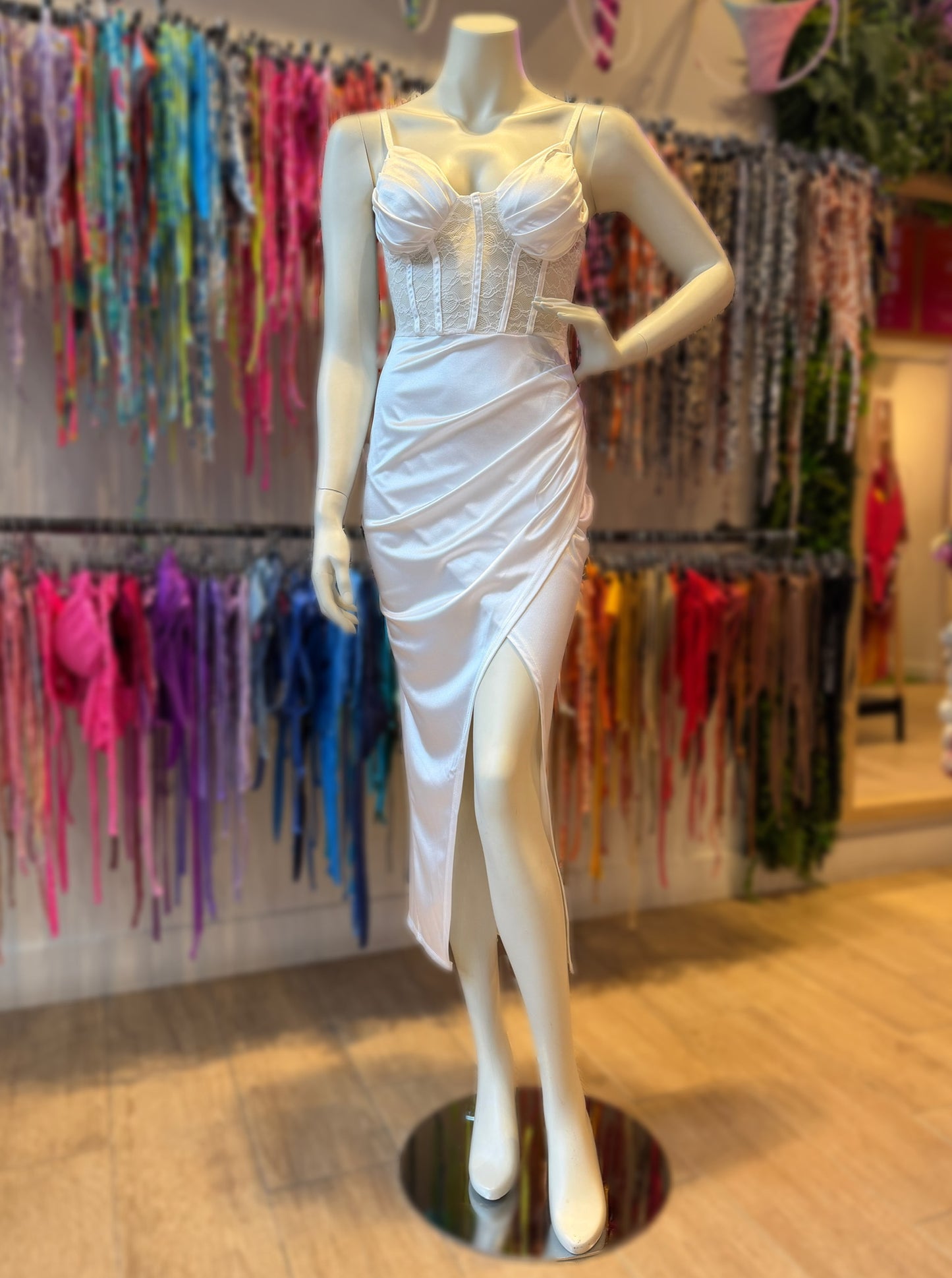 VESTIDO PLISADO CORSET