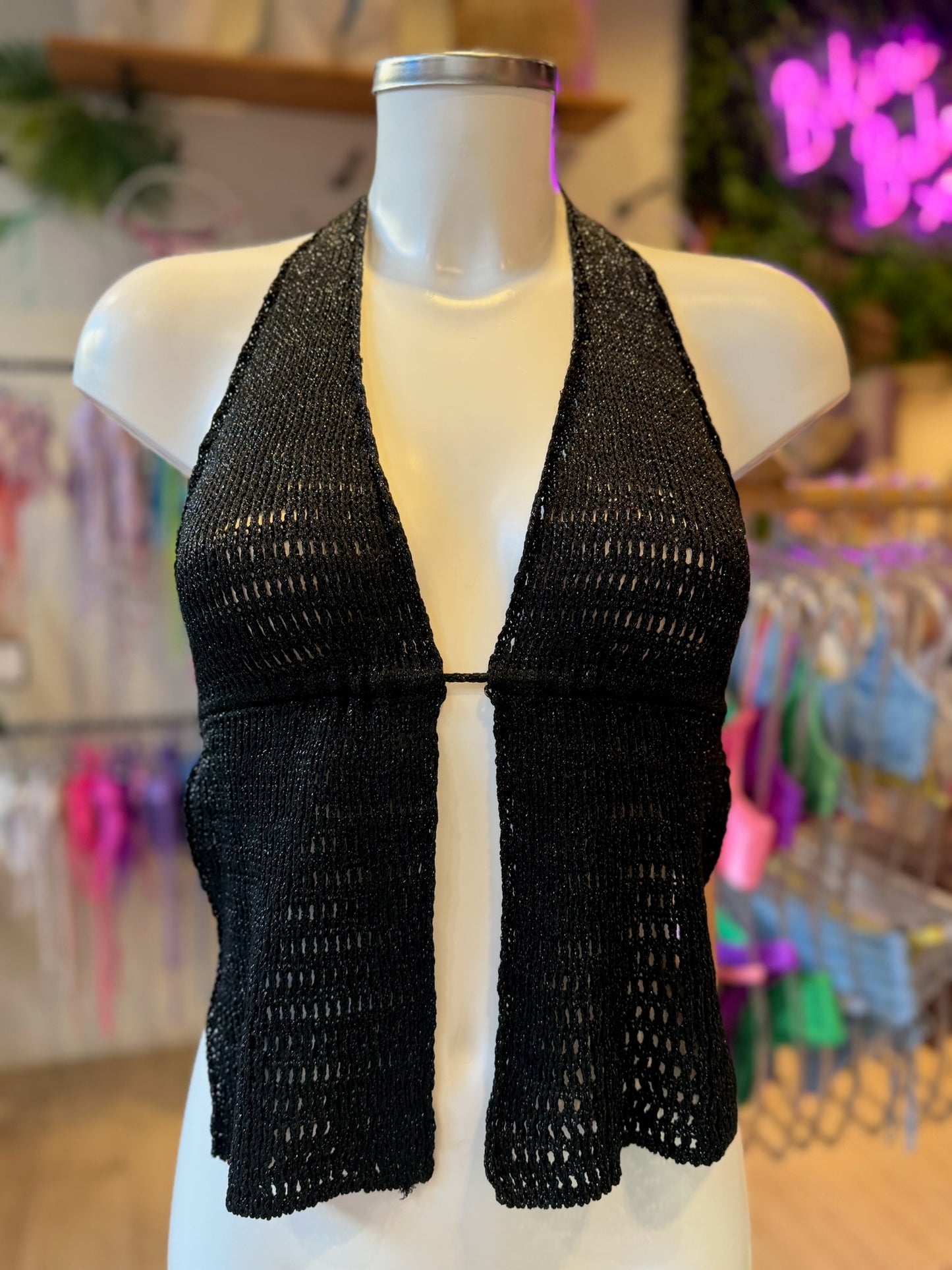 TOP LUREX CUELLO HALTER