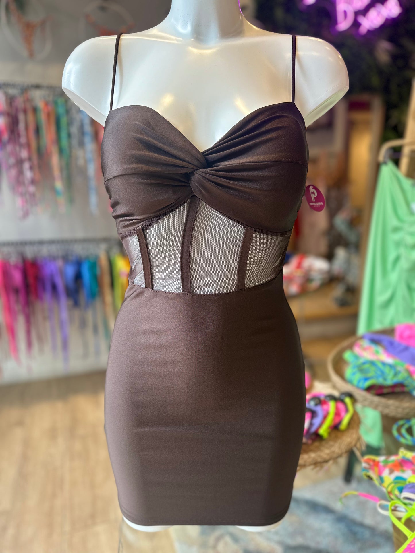 VESTIDO CORSET SHINE