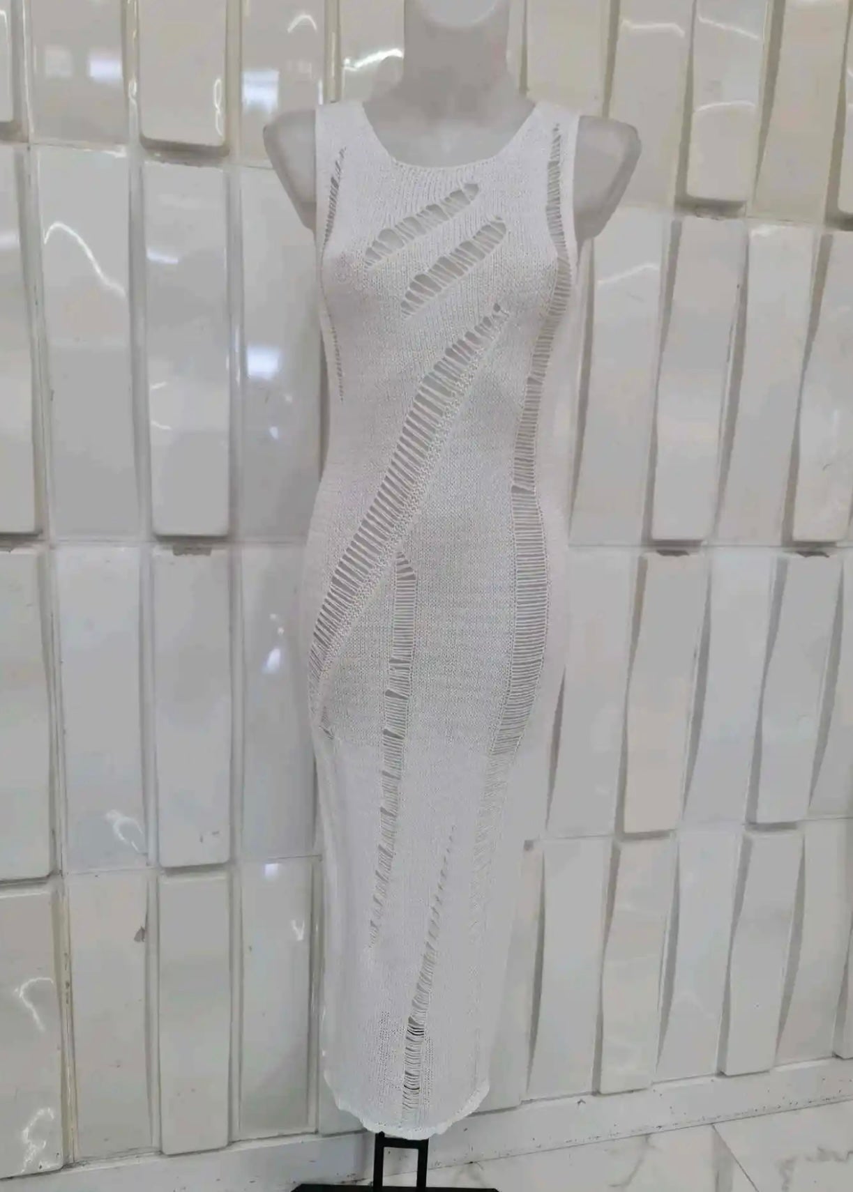 VESTIDO LUREX ROTURAS