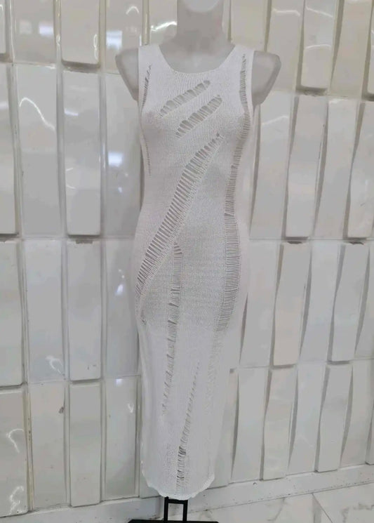 VESTIDO LUREX ROTURAS