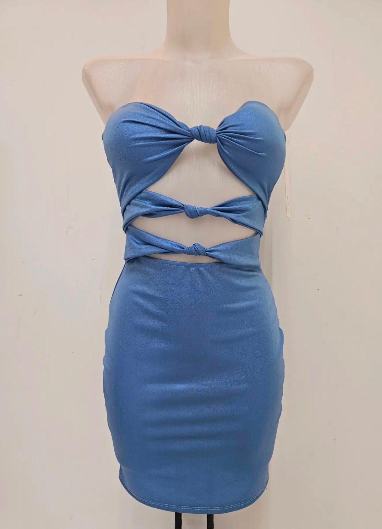 VESTIDO SASHA NUDOS METÁLICO