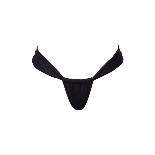 TANGA CORTINA BÁSICO NEGRO