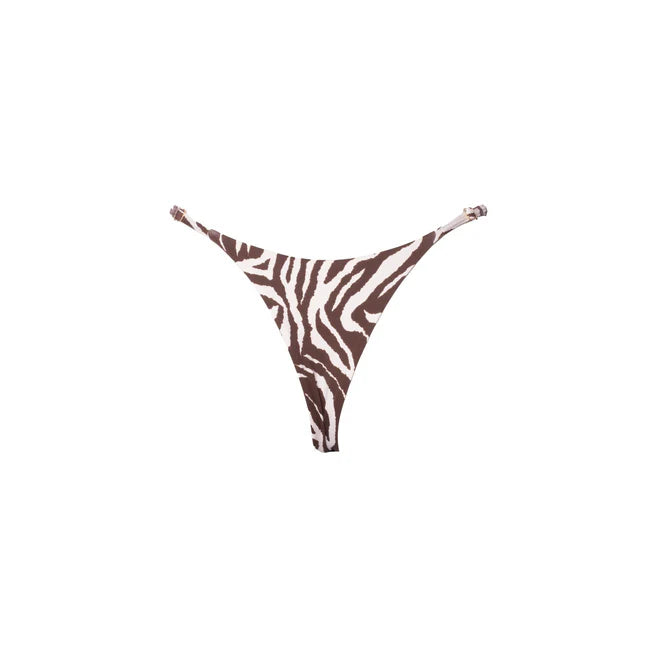 TANGA REGULABLE ZEBRA CHOCOLATE