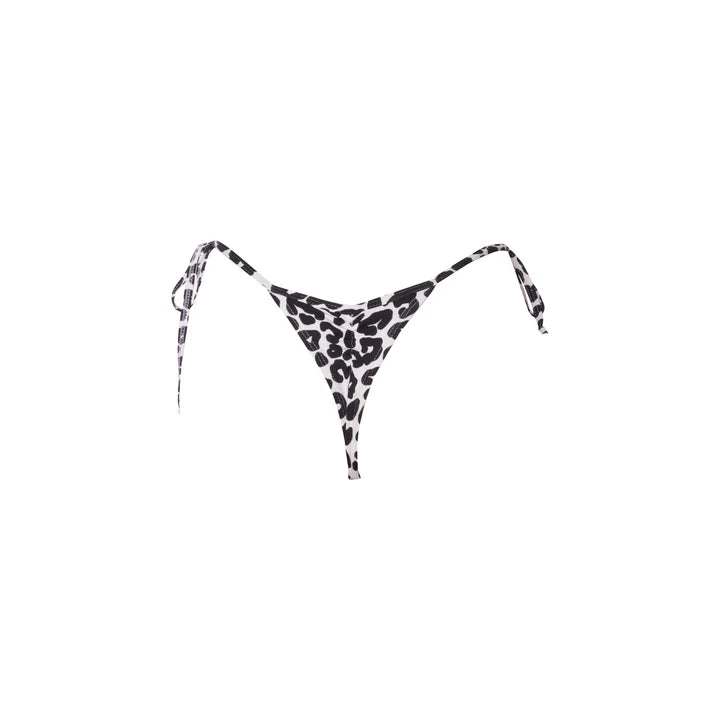 TANGA RIPPLE LEOPARDO BLANCO-NEGRO