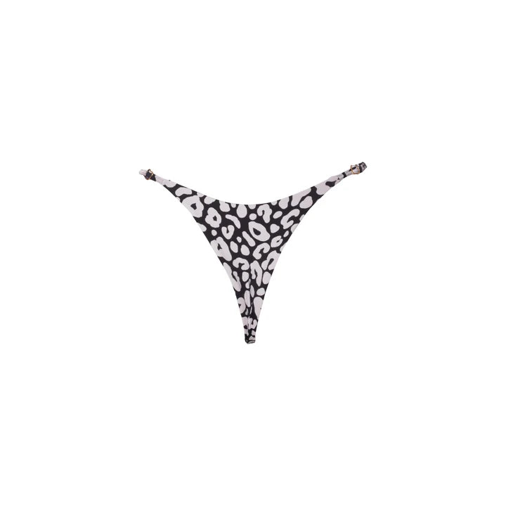 TANGA REGULABLE LEOPARDO BLACK & WHITE