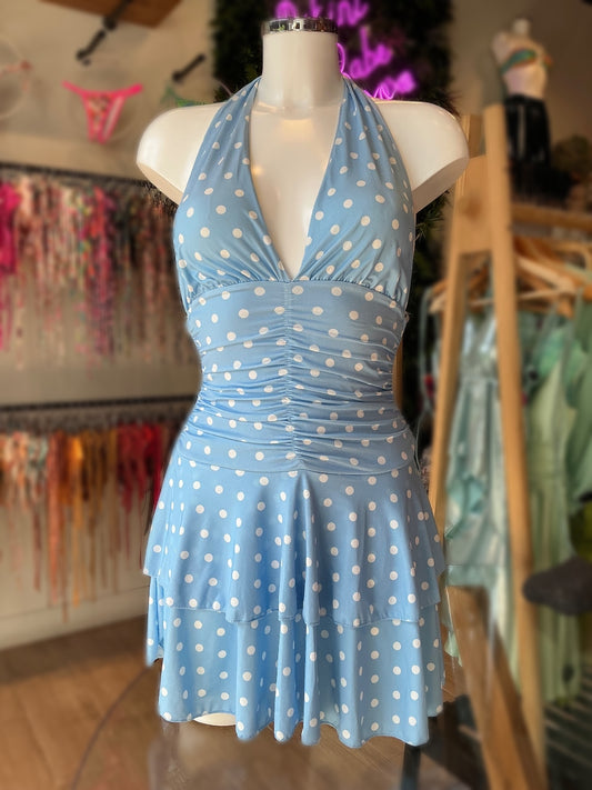 VESTIDO LUNARES FLECOS