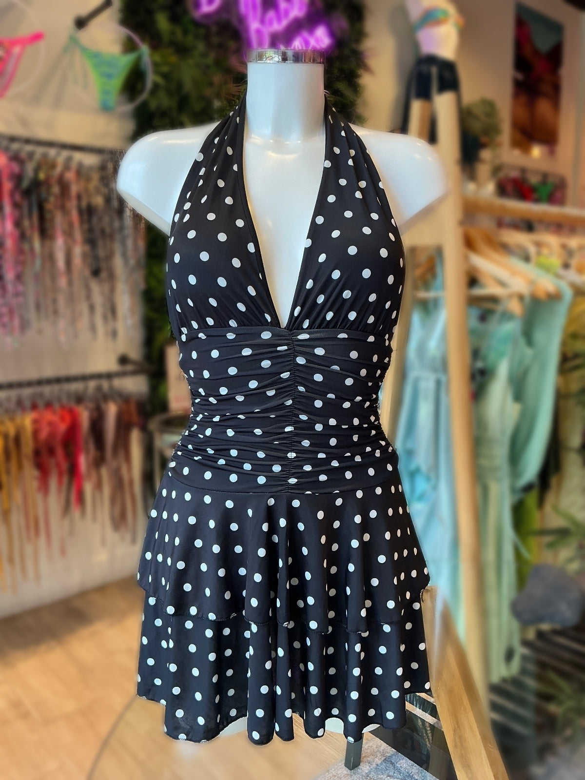 VESTIDO LUNARES FLECOS