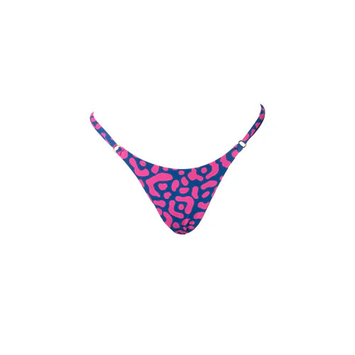 TANGA REGULABLE LEOPARDO ROSA-AZUL