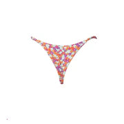 TANGA REGULABLE FLORAL NARANJA-LILA
