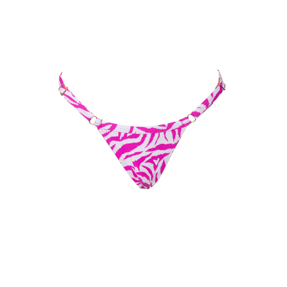 MINI TANGA REGULABLE ZEBRA FUCSIA