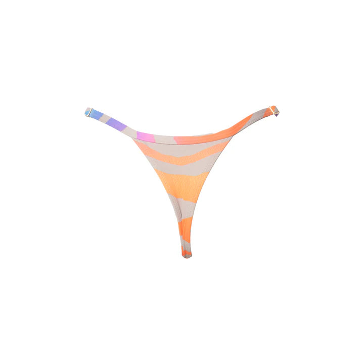 MINI TANGA REGULABLE ZEBRA NUDE-COLORES