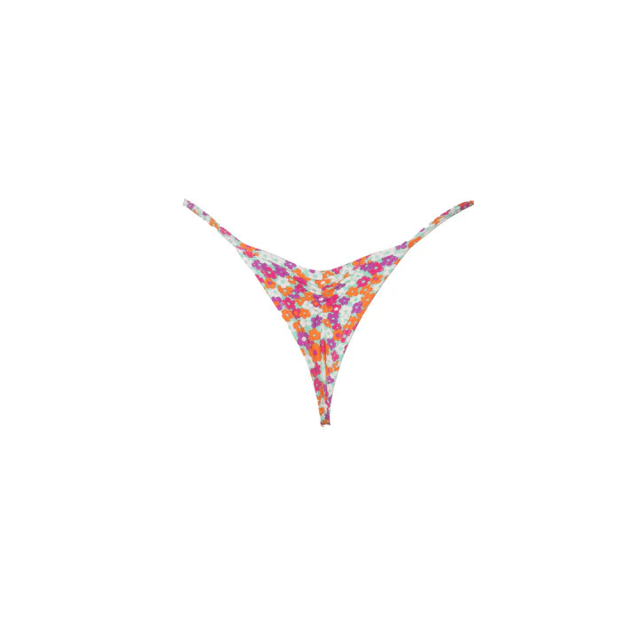 TANGA RIPPLE FLORAL NARANJA-LILA