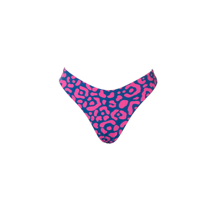 BRASILEÑA CLÁSICA LEOPARDO ROSA-AZUL