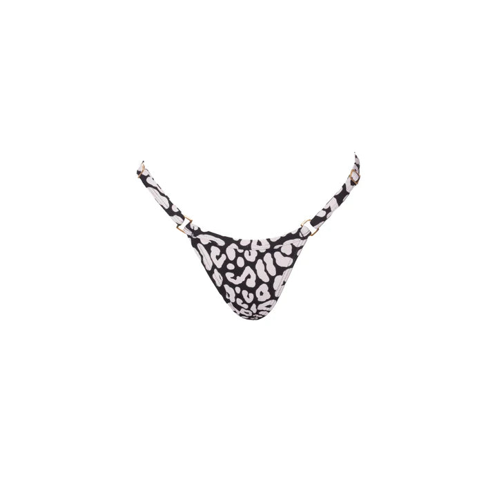 MINI TANGA REGULABLE LEOPARDO BLACK & WHITE